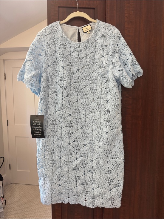 Tuckernuck Dresses & Skirts - Tuckernuck Light Blue Lace Crochet Mini Dress
